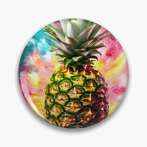 Item preview, Pineapple against a colorful background designed and sold by Mianku | Für das Leben.