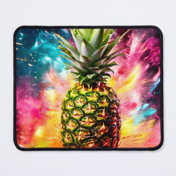Item preview, Pineapple against a colorful background designed and sold by Mianku | Für das Leben.