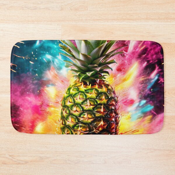 Item preview, Pineapple against a colorful background designed and sold by Mianku | Für das Leben.