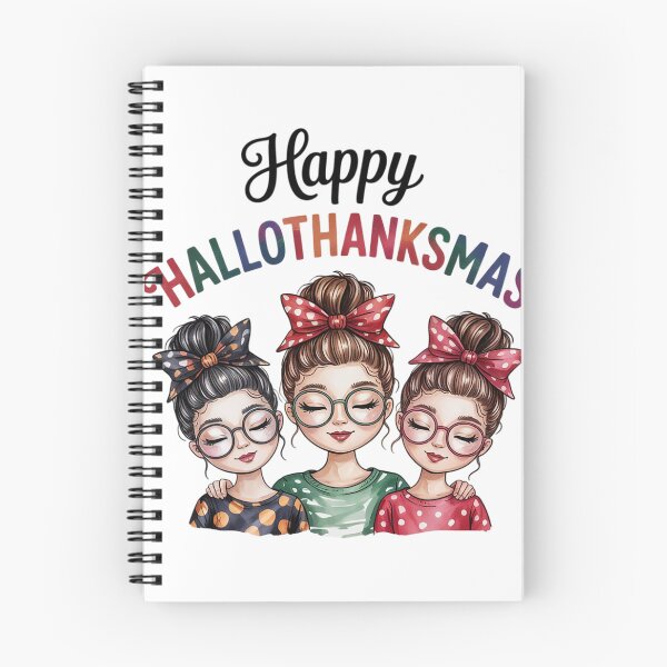 Item preview, Messy Bun Happy Hallothanksmas Halloween Thanksgiving Xmas  designed and sold by InspiredFoul.