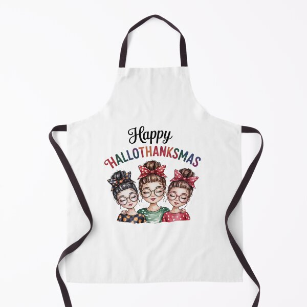 Item preview, Messy Bun Happy Hallothanksmas Halloween Thanksgiving Xmas designed and sold by InspiredFoul.