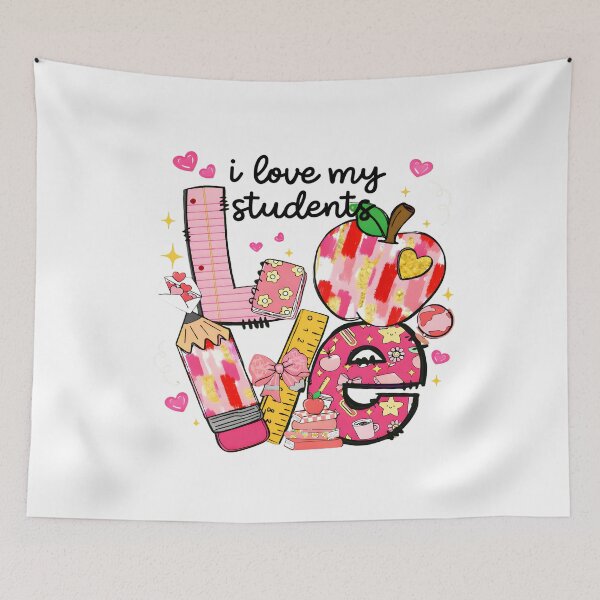 Item preview, I Love My Students Teacher Valentine Design, Cute Classroom Love Art for Teachers, School Heart Graphic designed and sold by JoyBoyStudio1.