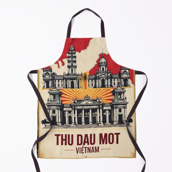 Item preview, Thu Dau Mot Vietnam 1950s Retro Poster Tourism designed and sold by TravelersGems.