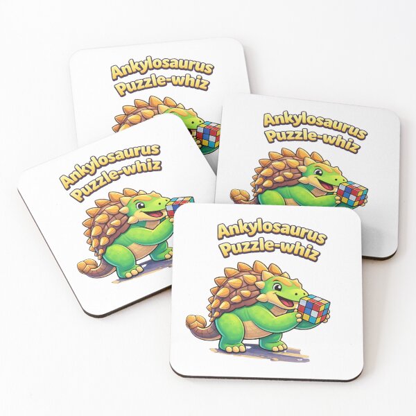 Item preview, Ankylosaurus Puzzle-whiz – Cute Dinosaur with Rubik’s Cube, Brainy Kids Puzzle Art, Classroom and Playroom Problem-Solving Decor designed and sold by digitalbitcraft.