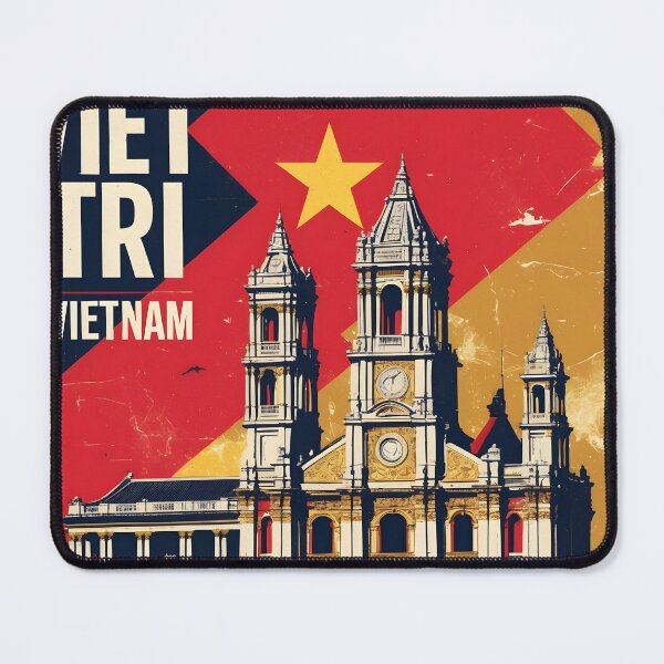 Item preview, Viet Tri Vietnam 1950s Retro Poster Tourism designed and sold by TravelersGems.