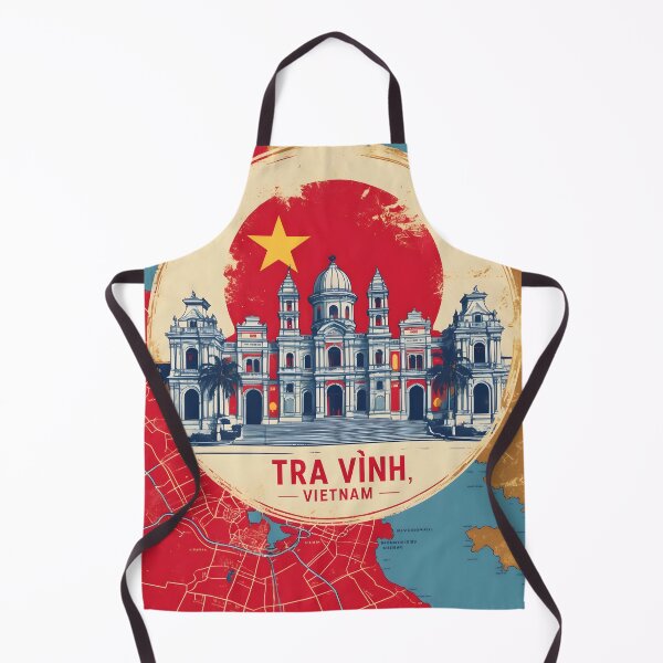 Item preview, Tra Vinh Vietnam 1950s Retro Poster Tourism designed and sold by TravelersGems.