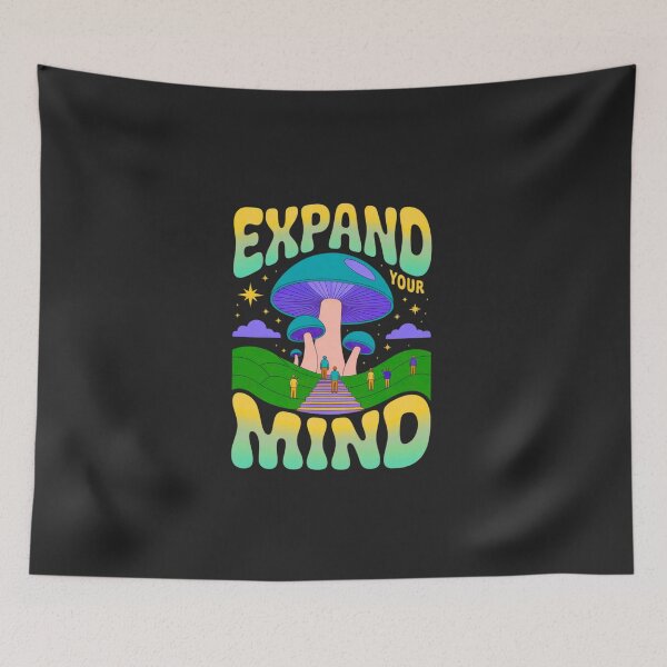 Item preview, Expand Your Mind – Psychedelic Mushroom Art | Trippy Cosmic Illustration designed and sold by Wonder Pixel Studio.