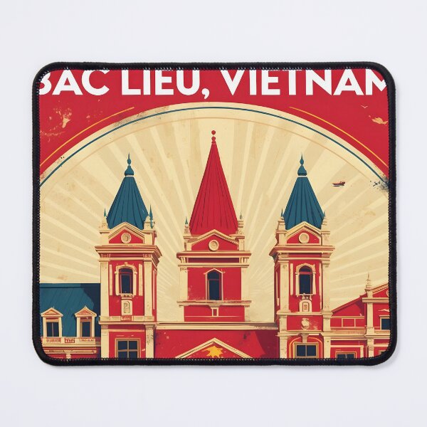 Item preview, Bac Lieu Vietnam 1950s Retro Poster Tourism designed and sold by TravelersGems.