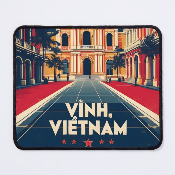 Item preview, Vinh Vietnam 1950s Retro Poster Tourism designed and sold by TravelersGems.