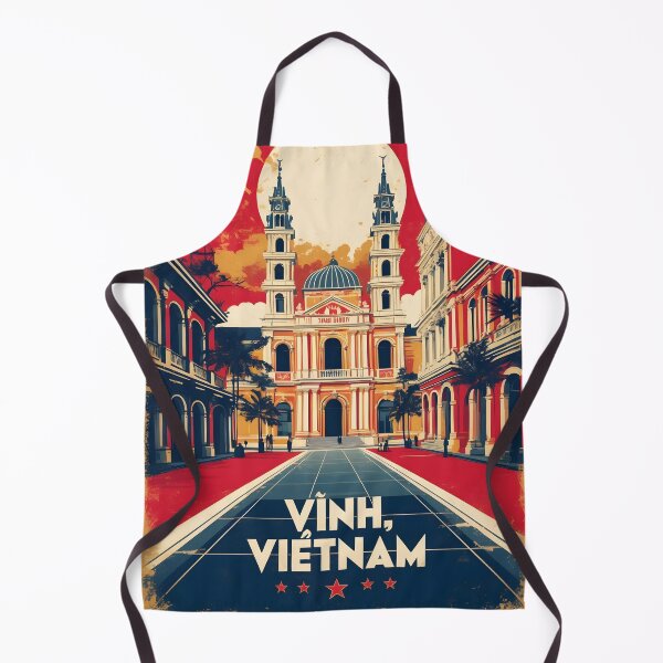 Item preview, Vinh Vietnam 1950s Retro Poster Tourism designed and sold by TravelersGems.