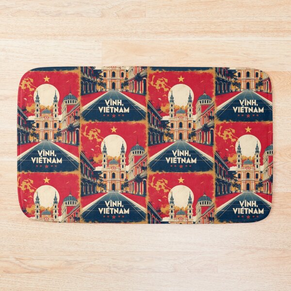 Item preview, Vinh Vietnam 1950s Retro Poster Tourism designed and sold by TravelersGems.