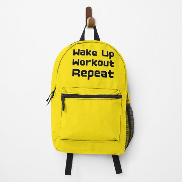 Item preview, Wake Workout Repeat Quote designed and sold by GlidedFeather.