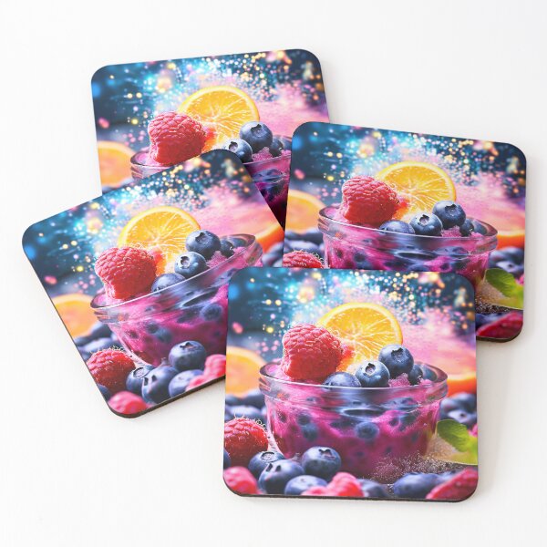 Item preview, Berry dessert with a bubbly background designed and sold by Mianku | Für das Leben.