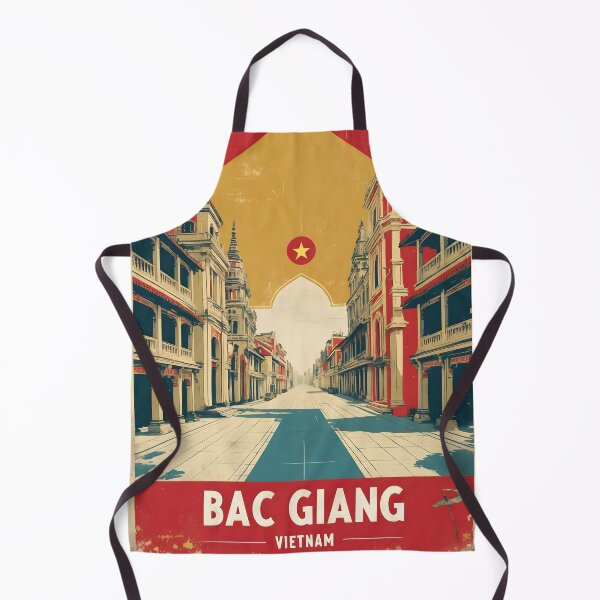Item preview, Bac Giang Vietnam 1950s Retro Poster Tourism designed and sold by TravelersGems.