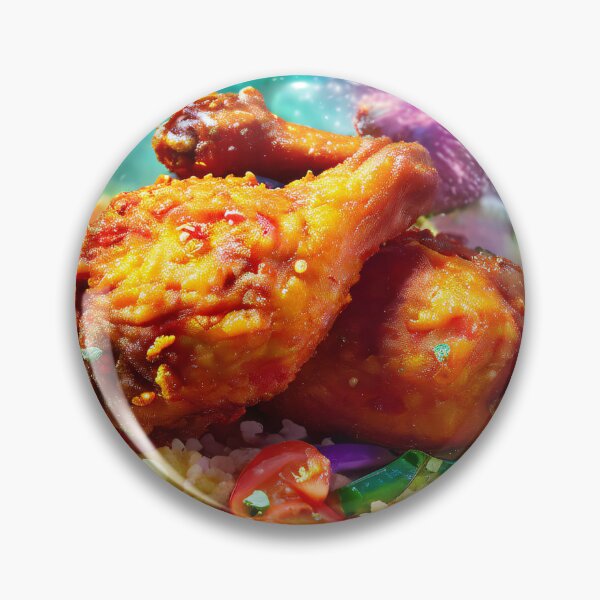 Item preview, Festive chicken dish with a cosmic theme designed and sold by Mianku | Für das Leben.