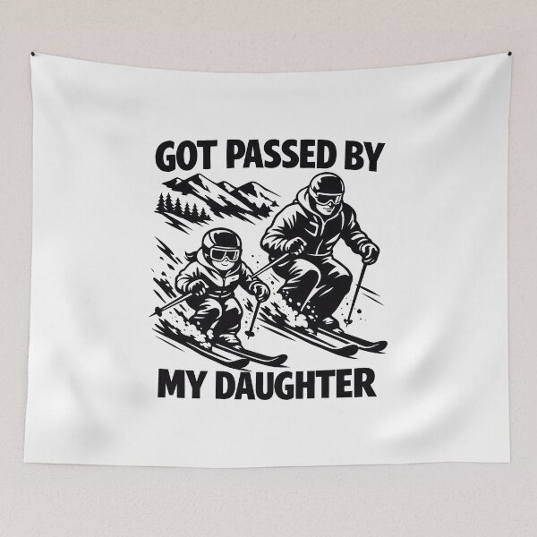 Item preview, Got Passed by My Daughter Funny Skiing designed and sold by gear-posters.