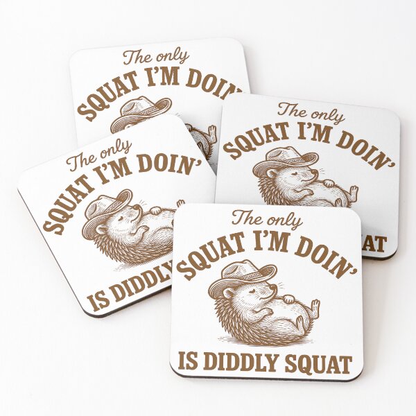 Item preview, The Only Squat I'm Doing Is Diddly Squat - Funny Squat designed and sold by ZBIFBOUETLA.