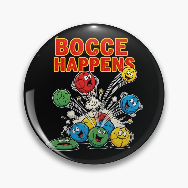Item preview, Bocce Happens Funny Bocce Ball Game designed and sold by Aesthetic-Avenue.