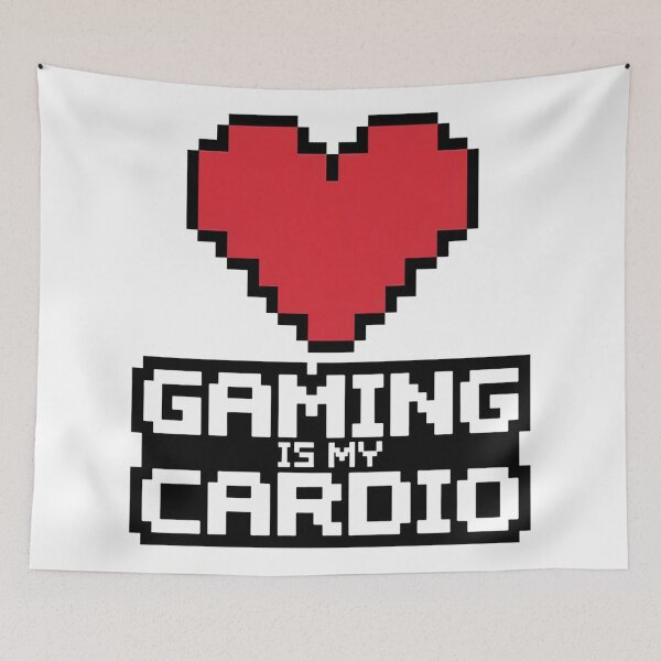 Item preview, Gaming Is My Cardio Funny Retro Pixel Heart Gamer Gift designed and sold by Thompika.