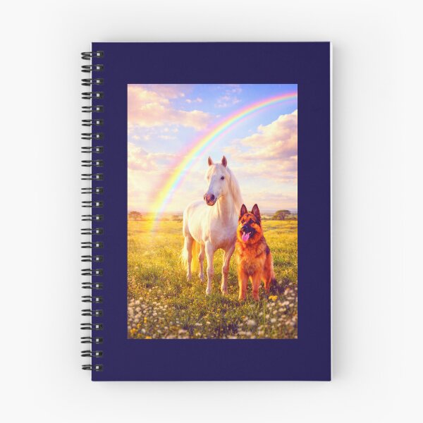 Item preview, Horse and dog together, are the best animal bond that transcends stories. designed and sold by Git537.
