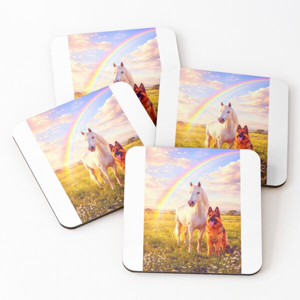 Item preview, Horse and dog together, are the best animal bond that transcends stories. designed and sold by Git537.
