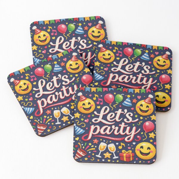 Item preview, Let's party, funny knitted picture designed and sold by Mauswohn.