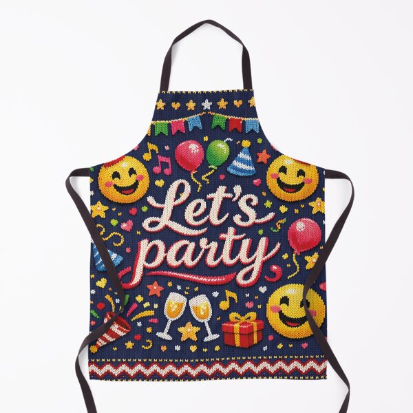 Item preview, Let's party, funny knitted picture designed and sold by Mauswohn.