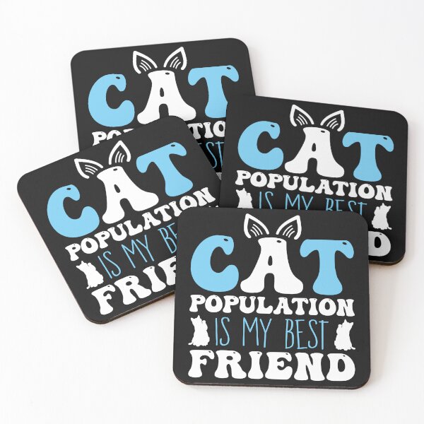 Item preview, Cat Population Is My Best Friend – Funny Cat Lover Typography designed and sold by dianadouri.