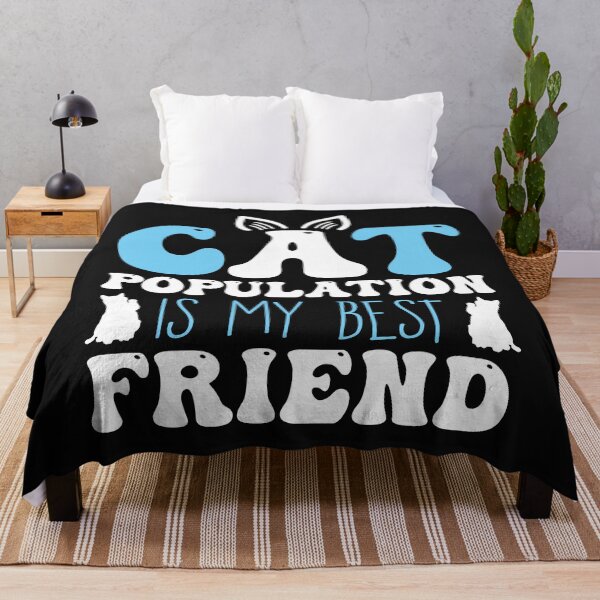 Item preview, Cat Population Is My Best Friend – Funny Cat Lover Typography designed and sold by dianadouri.