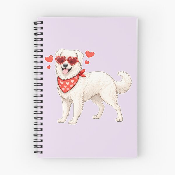 Item preview, Cute Kuvasz in Love – Minimal Valentine Dog Illustration designed and sold by GoodyPaws.