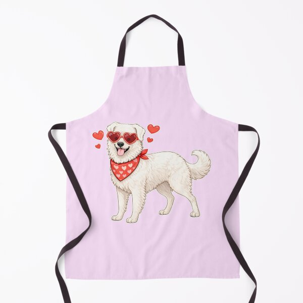 Item preview, Cute Kuvasz in Love – Minimal Valentine Dog Illustration designed and sold by GoodyPaws.