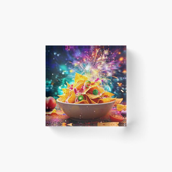 Item preview, Nachos Celebration: A Flavor Explosion in Fireworks designed and sold by Mianku | Für das Leben.