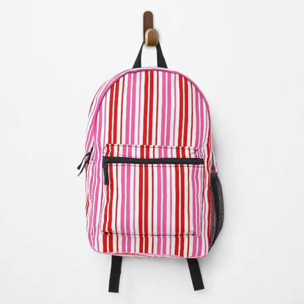 Item preview, Red Pink Stripes On White Pattern Design designed and sold by PatternTitan.