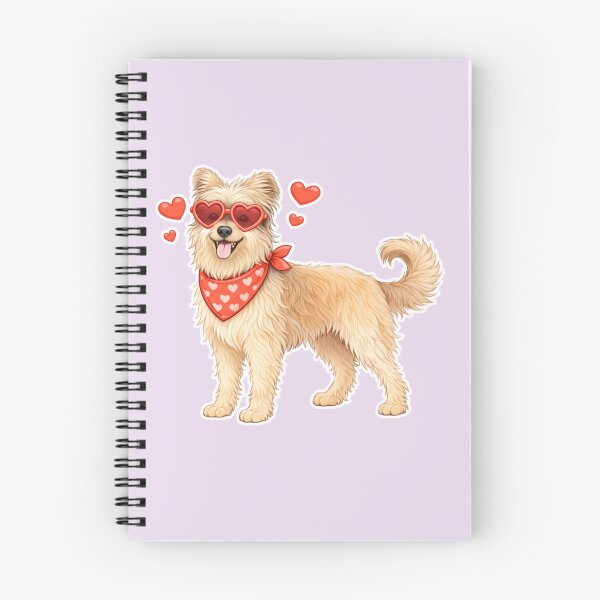 Item preview, Cute Pyrenean Shepherd in Love – Minimal Valentine Dog Illustration designed and sold by GoodyPaws.