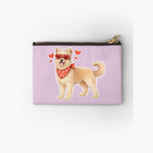 Item preview, Cute Pyrenean Shepherd in Love – Minimal Valentine Dog Illustration designed and sold by GoodyPaws.