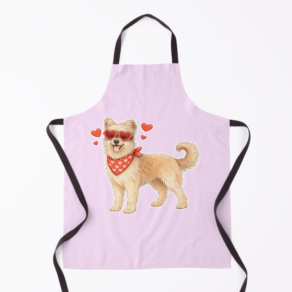 Item preview, Cute Pyrenean Shepherd in Love – Minimal Valentine Dog Illustration designed and sold by GoodyPaws.