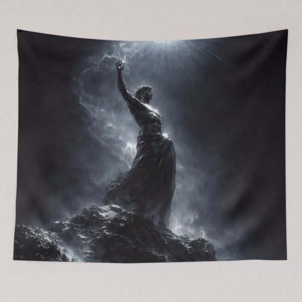 Item preview, Human Reaching Toward Light – Epic Fine Art Artwork About Power and Existence designed and sold by Visualynx.