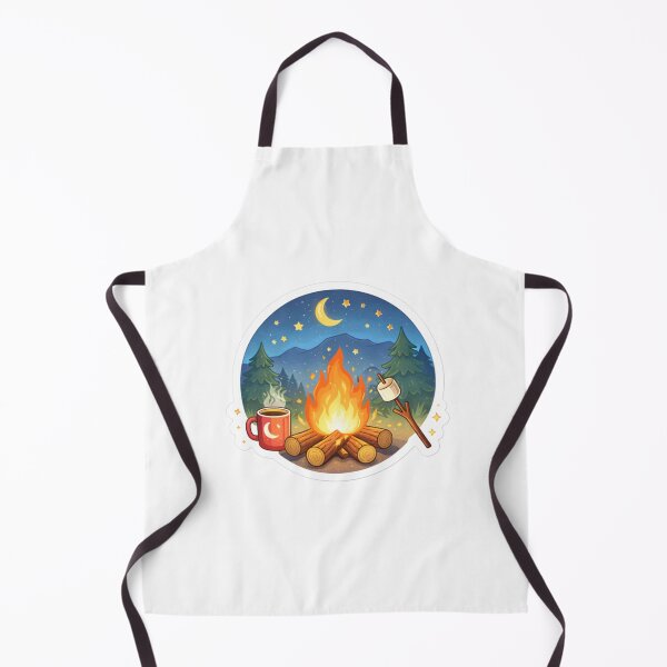 Item preview, Cozy Campfire Night Sticker designed and sold by Snark Studio.