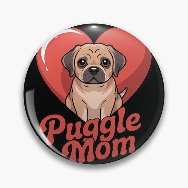 Item preview, Mothers Day Dog Lover Puggle Mom Pet Animal Heart Puggle  designed and sold by InspiredFoul.