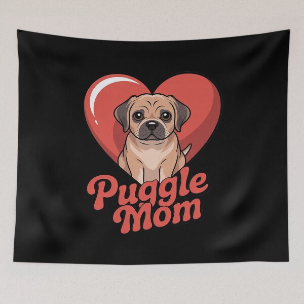 Item preview, Mothers Day Dog Lover Puggle Mom Pet Animal Heart Puggle  designed and sold by InspiredFoul.