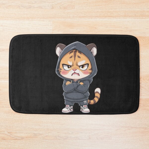Item preview, Angry Cute Chibi Tiger | Funny Kawaii Rage Tiger Cartoon designed and sold by ColorSplash123.