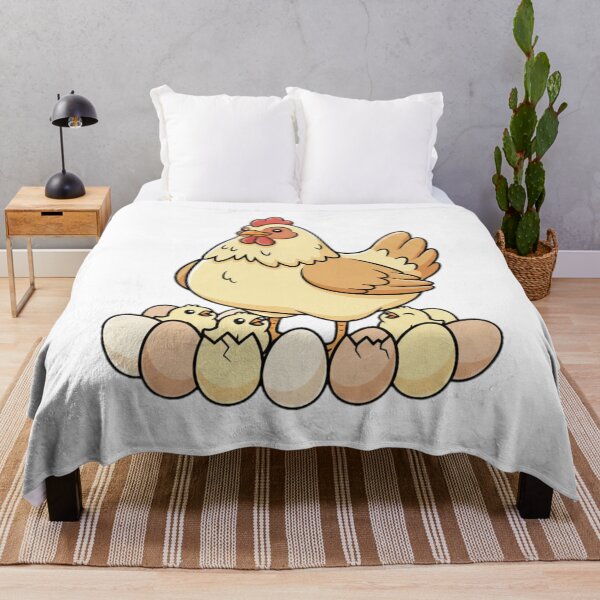 Item preview, Mother Hen with Eggs and Chicks Hatching, Cute Farm Animal Vector Art designed and sold by Fandom Universe.
