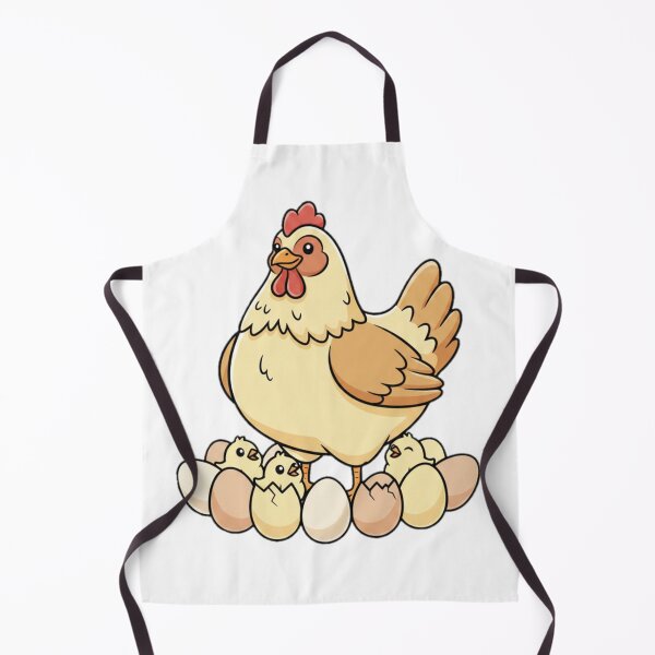 Item preview, Mother Hen with Eggs and Chicks Hatching, Cute Farm Animal Vector Art designed and sold by Fandom Universe.