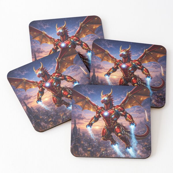 Item preview, Ironclad Tech Dragon – Superhero Dragon Heroes Art designed and sold by EpicDragons-.