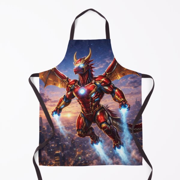 Item preview, Ironclad Tech Dragon – Superhero Dragon Heroes Art designed and sold by EpicDragons-.