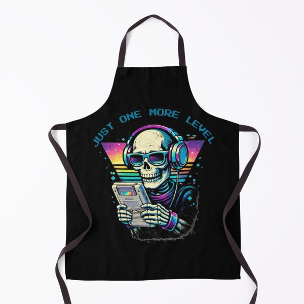 Item preview, Just One More Level - Retro Gamer Skeleton designed and sold by JakubDesigns89.