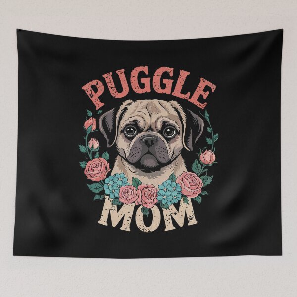 Item preview, Mothers Day Pet Animal Dog Lover Puggle Mom Cute Puggle Men Women Girls Kids  designed and sold by InspiredFoul.