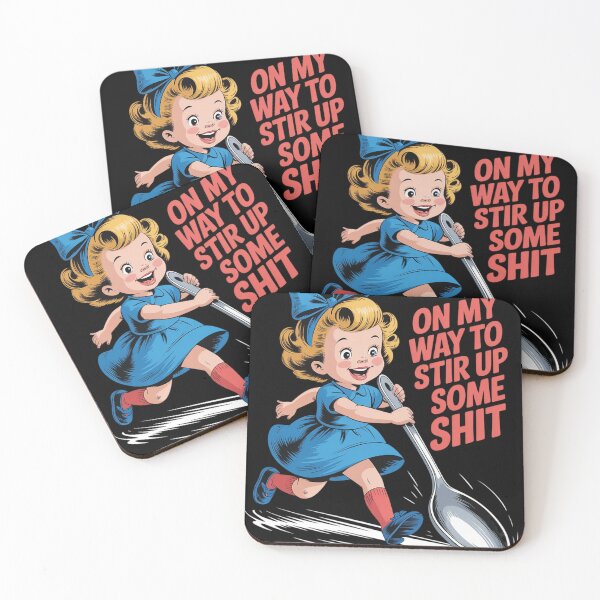 Item preview, Retro On My Way to Stir Up Some Shit Funny Girl  designed and sold by KotexTemu.