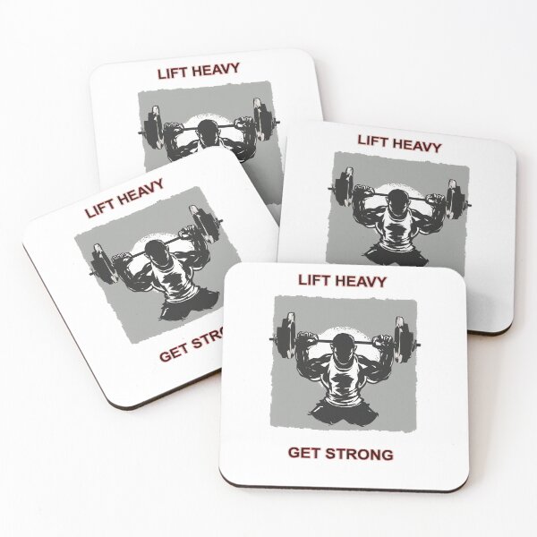 Item preview, Lift Heavy. Get Strong. Fitness Motivational Design designed and sold by GlidedFeather.