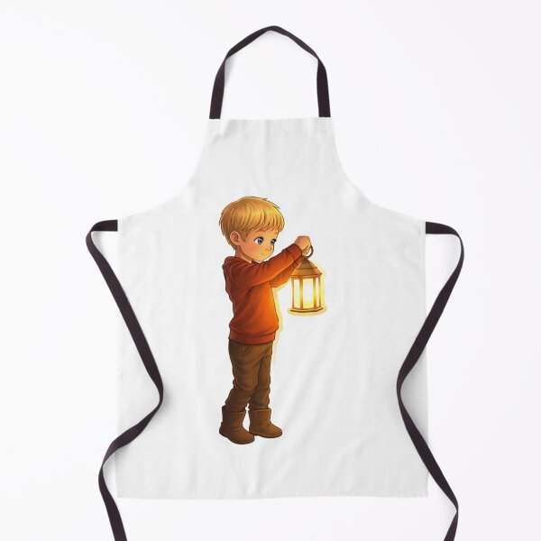 Item preview, Cute Lantern Kid Sticker – Whimsical Cartoon Child Holding Light, Cozy Night Aesthetic Illustration designed and sold by Gurjeetpixelart.